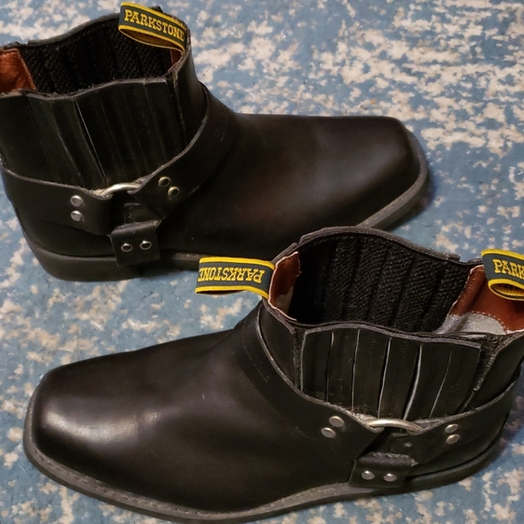 Parkside Black LeatherShort Boots size 10 1/2 - Picture 4 of 10